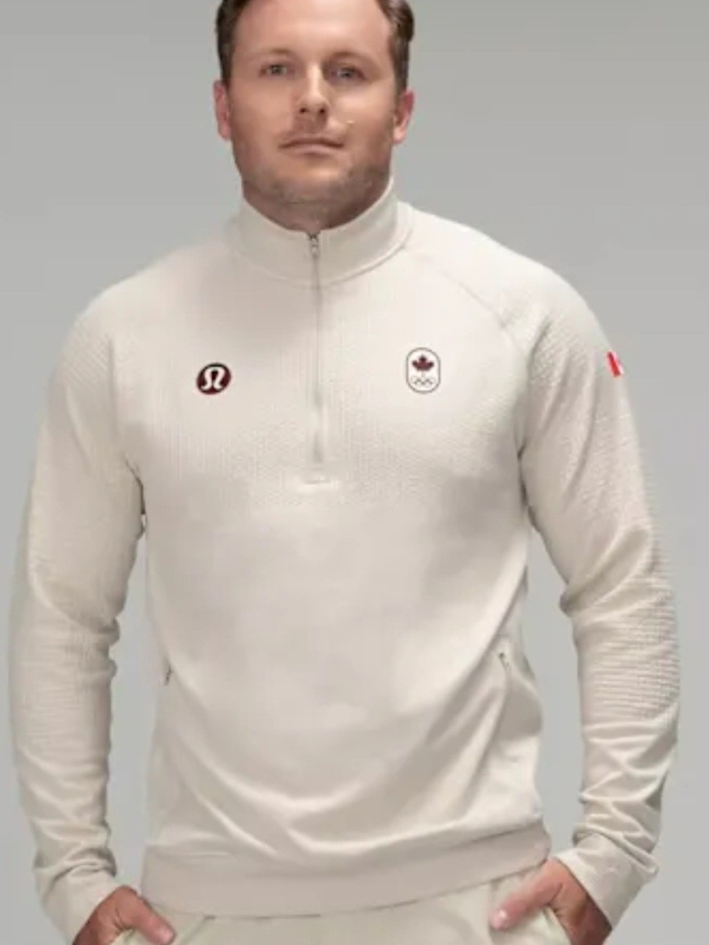 Lululemon Team Canada Men's Engineered Warmth Half Zip Size M